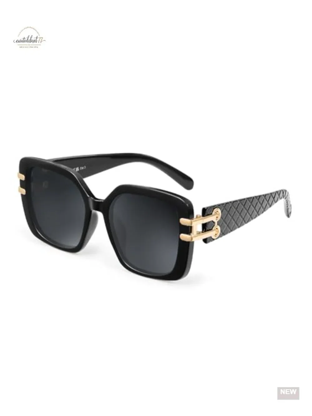 Vintage Oversized Square Sunglasses for Women Retro Luxury UV400